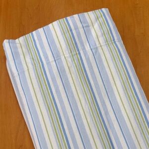Pottery Barn Kids Blue and Green Striped curtain panels